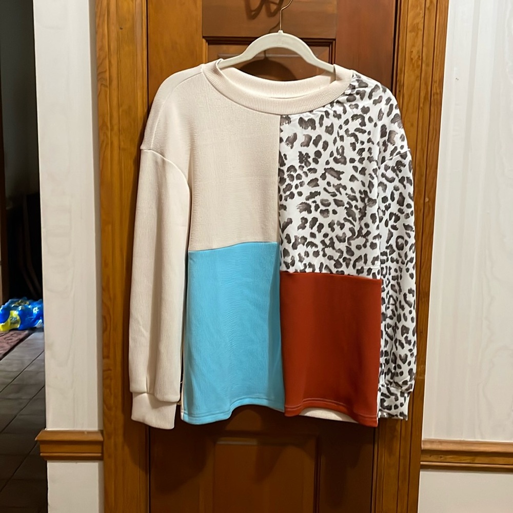 No Brand Colorblock Top XL